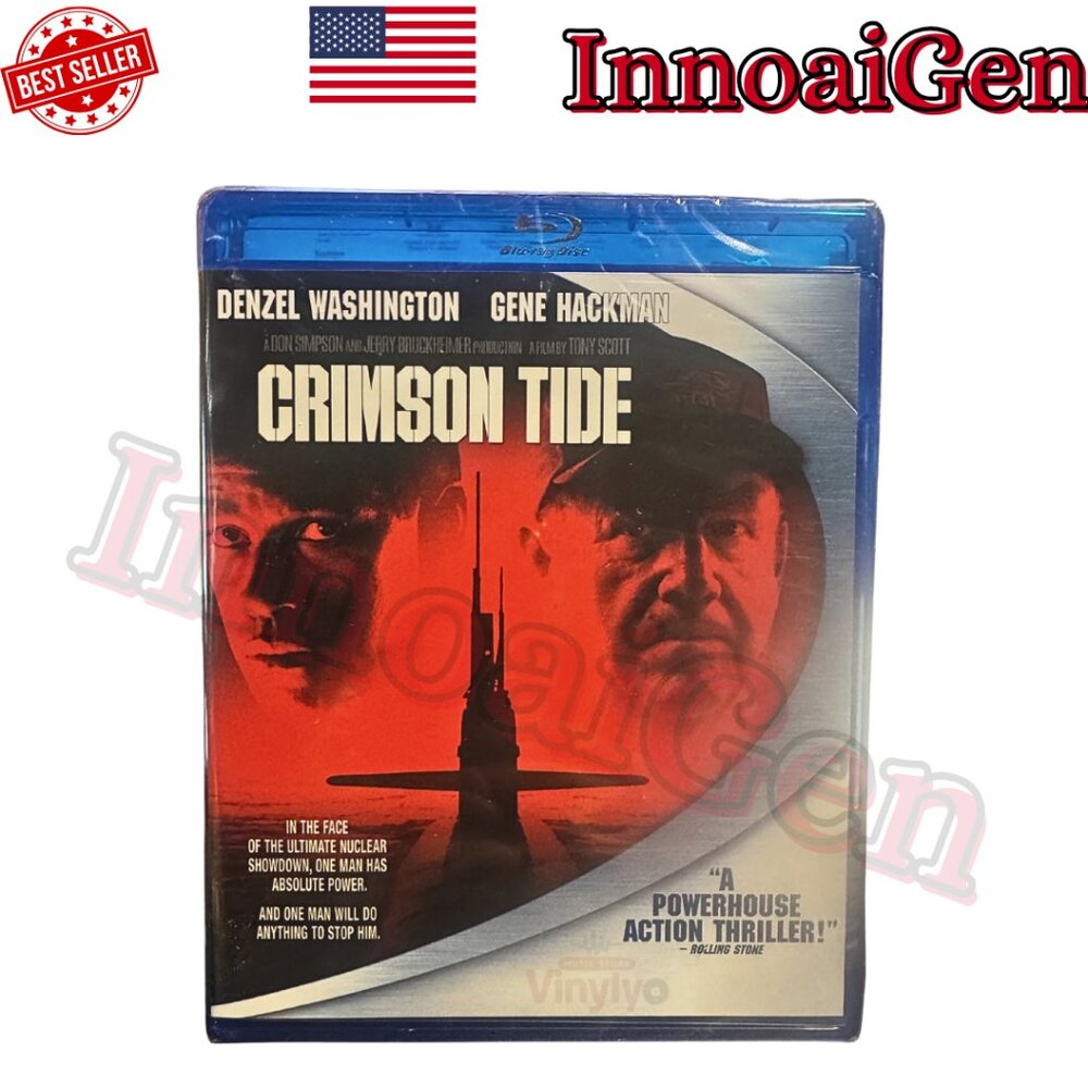 Crimson Tide Blu-ray Denzel Washington Gene Hackman New Sealed Action Thriller